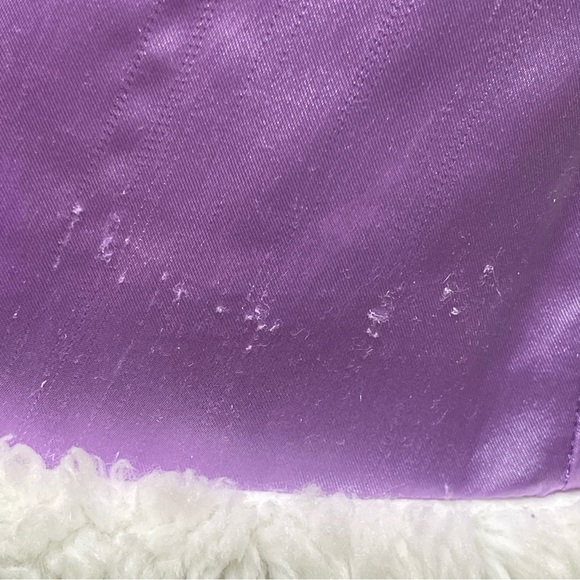 Girls faux fur DISNEY Frozen coat size 7/8, white - Picture 7 of 11